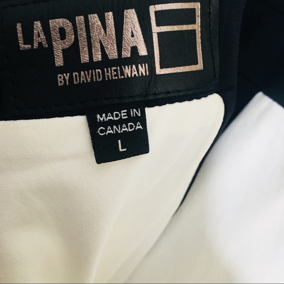 La Pina | NWT Color Block Dress w/ Leather Detail - Picture 6 of 7